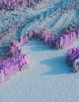 a large group of colorful blocks