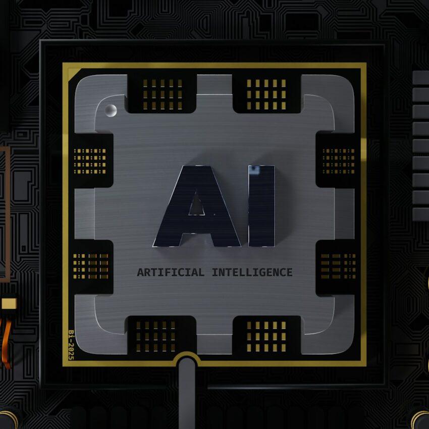 a computer chip with the letter ai on it