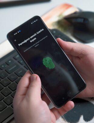a person holding a phone